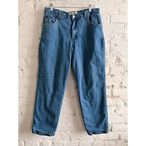 Cabela’s Flannel Lined Jeans Women’s 14 Regular Blue Denim Warm Winter Pants